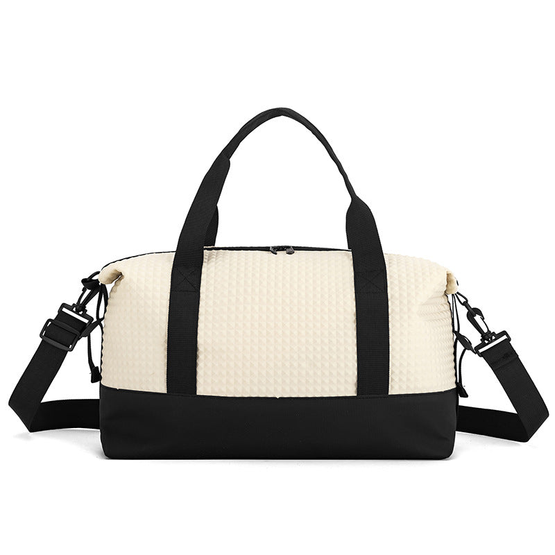 Texturierten Stoff Reise Duffle Bag Brehn