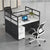 Arbeitsplatz mit Trennwand und Stauraum Brehn