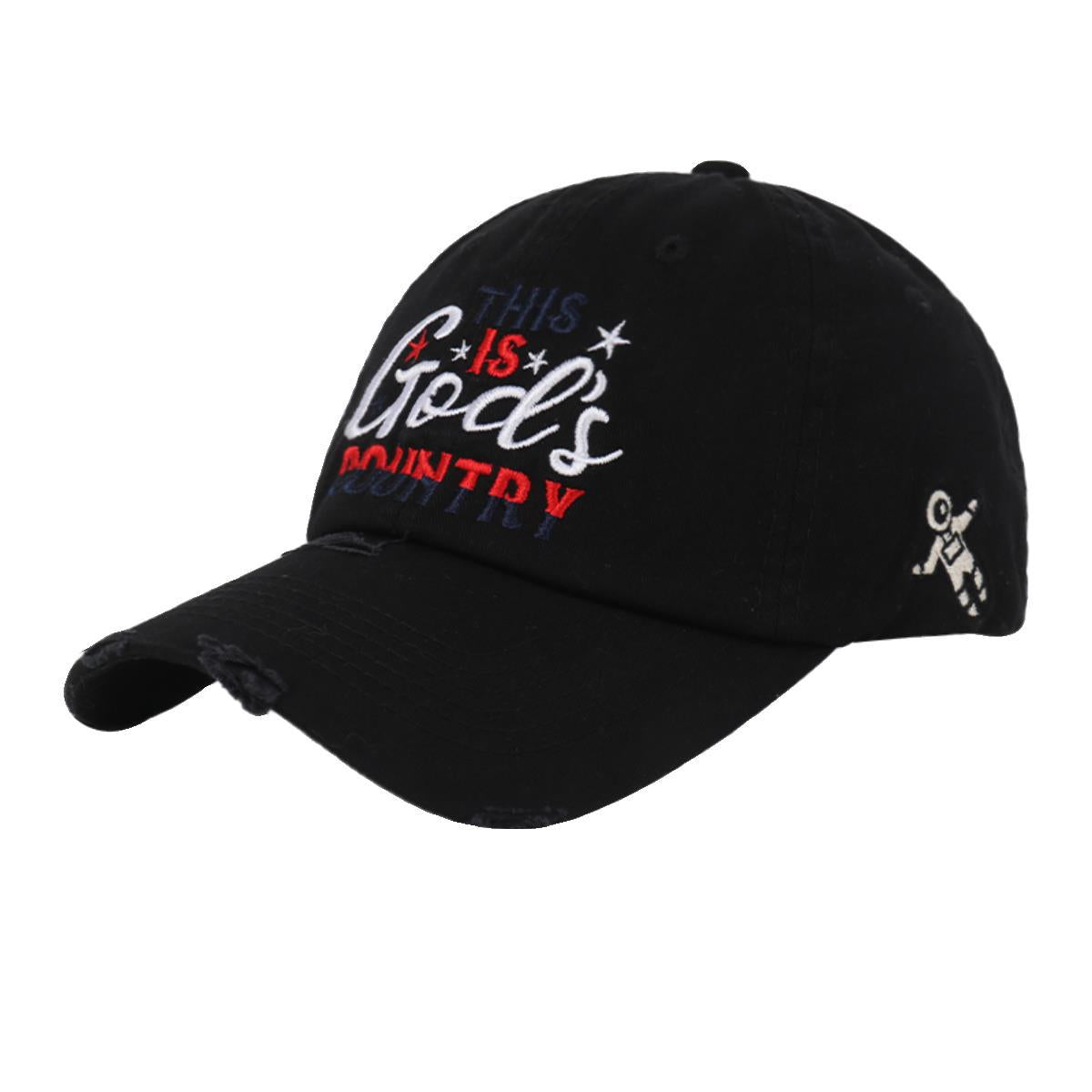 Männer's Distressed Bestickte Baseballmütze Brehn