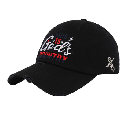 Männer's Distressed Bestickte Baseballmütze Brehn