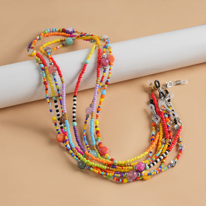 Bunte handgefertigte Perlen-Brillenband Brehn