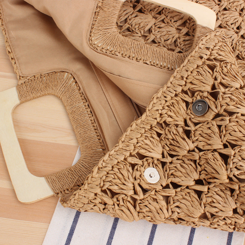 Handtasche Aus Hochwertigem Geflochtenem Material Brehn