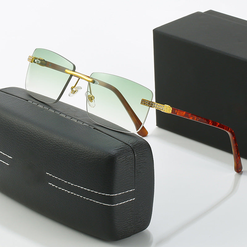 Damen elegante Sonnenbrille mit stilvollem Metallrahmen Brehn