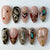 Dekoratives Press-On Nagelkit mit Edelsteinakzenten Brehn