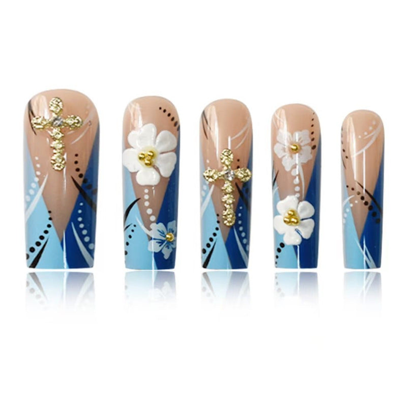 Dekorative 3D Blumen Nagelkunst Verlängerungen Brehn