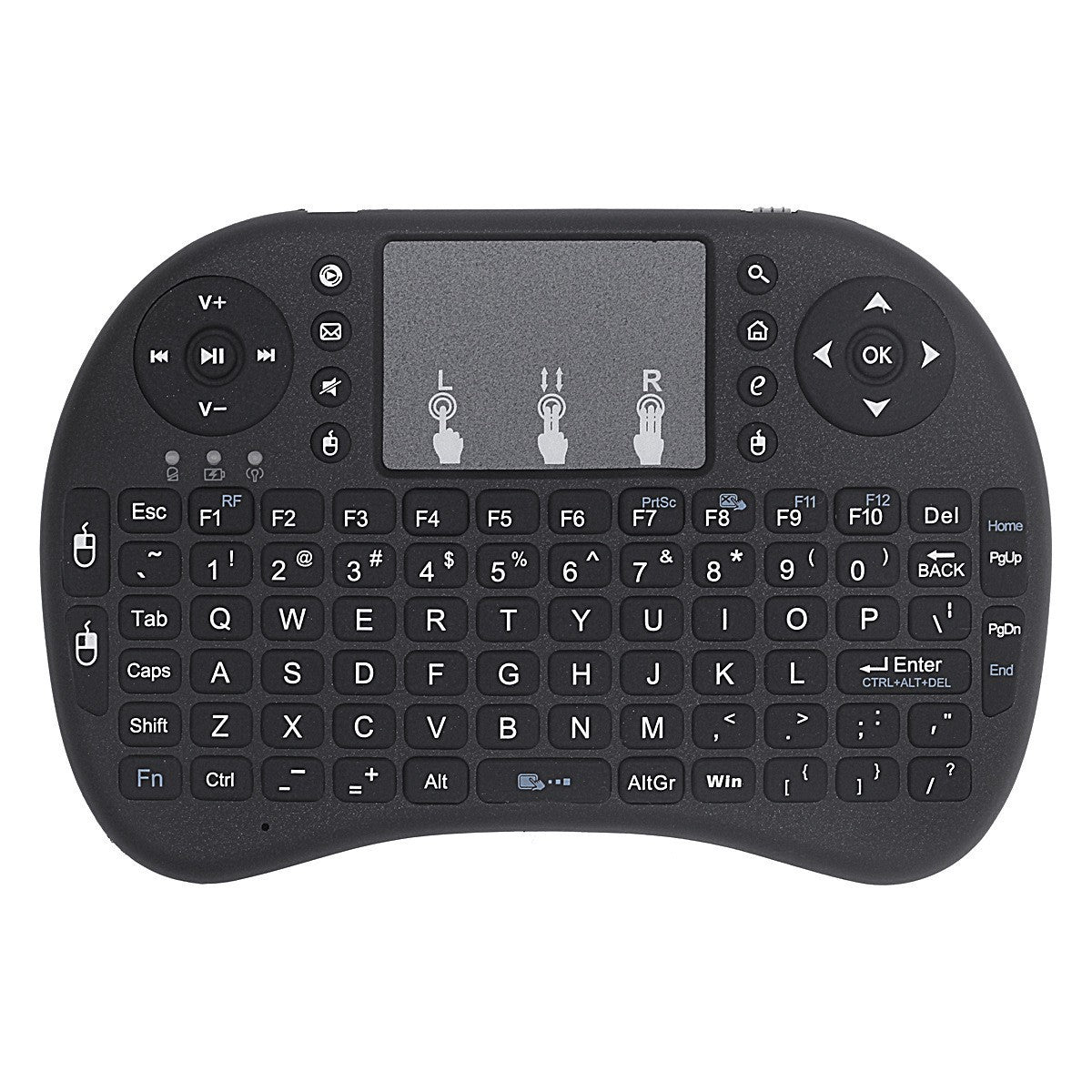 Hintergrundbeleuchtet Drahtlos Mini Tastatur mit Touchpad Brehn