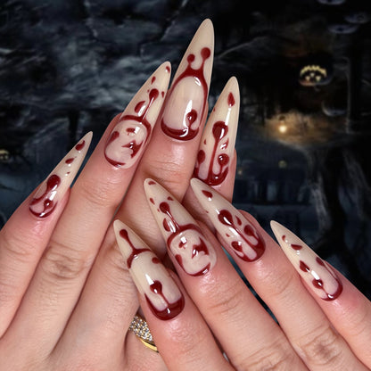 Künstlerische Halloween Themen Nagelkunst Brehn