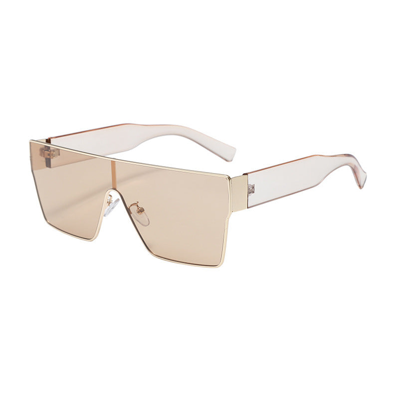 Damen Modische visierartige Sonnenbrille mit innovativem Rahmen Brehn