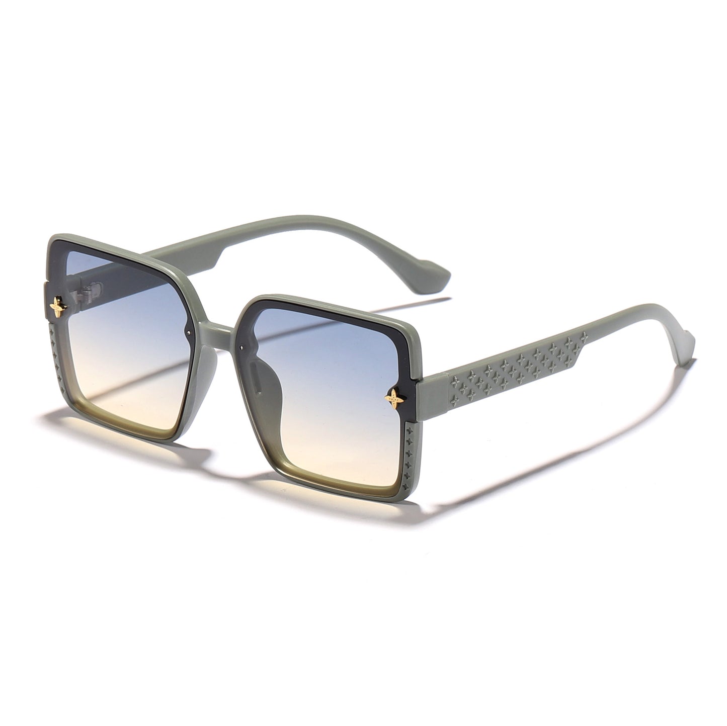 Damen modische quadratische Sonnenbrille mit verziertem Rahmen Brehn