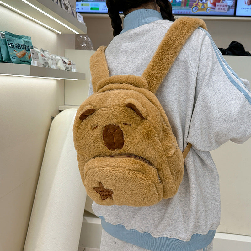 Plüsch Capybara Charakter Rucksack Brehn