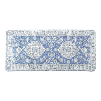 Vintage-inspirierter Teppichläufer für Flur und Küche mit Medaillonmuster und rutschfester Unterseite Brehn