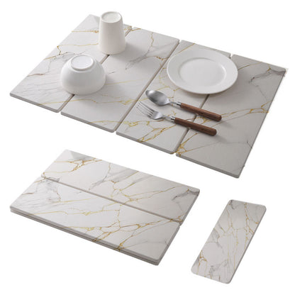 Marmor Effekt Tischsets