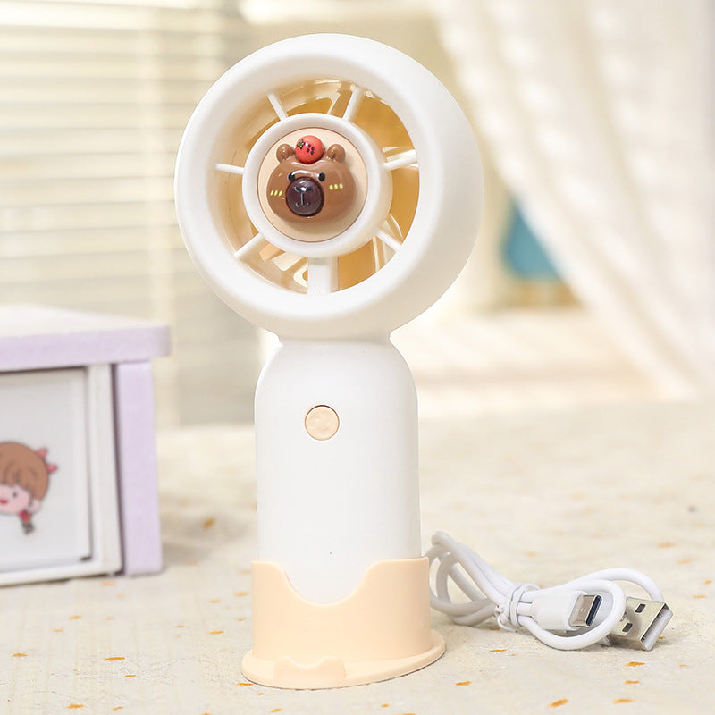 Damen tragbarer Handventilator mit niedlichem Bärendesign Brehn