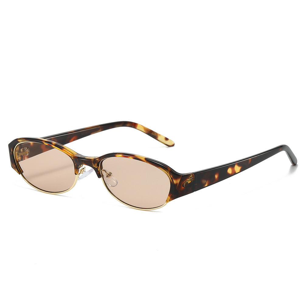 Vintage-inspirierte schmale ovale Sonnenbrille Brehn