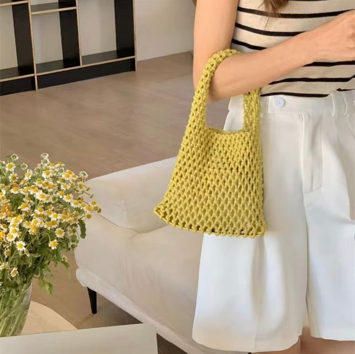 Makramee Tragetasche mit Modernem Design Brehn
