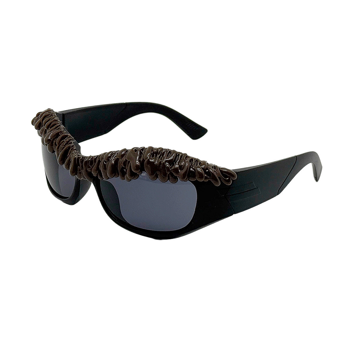 Damen kreative Sonnenbrille mit innovativem Strukturrahmen Brehn