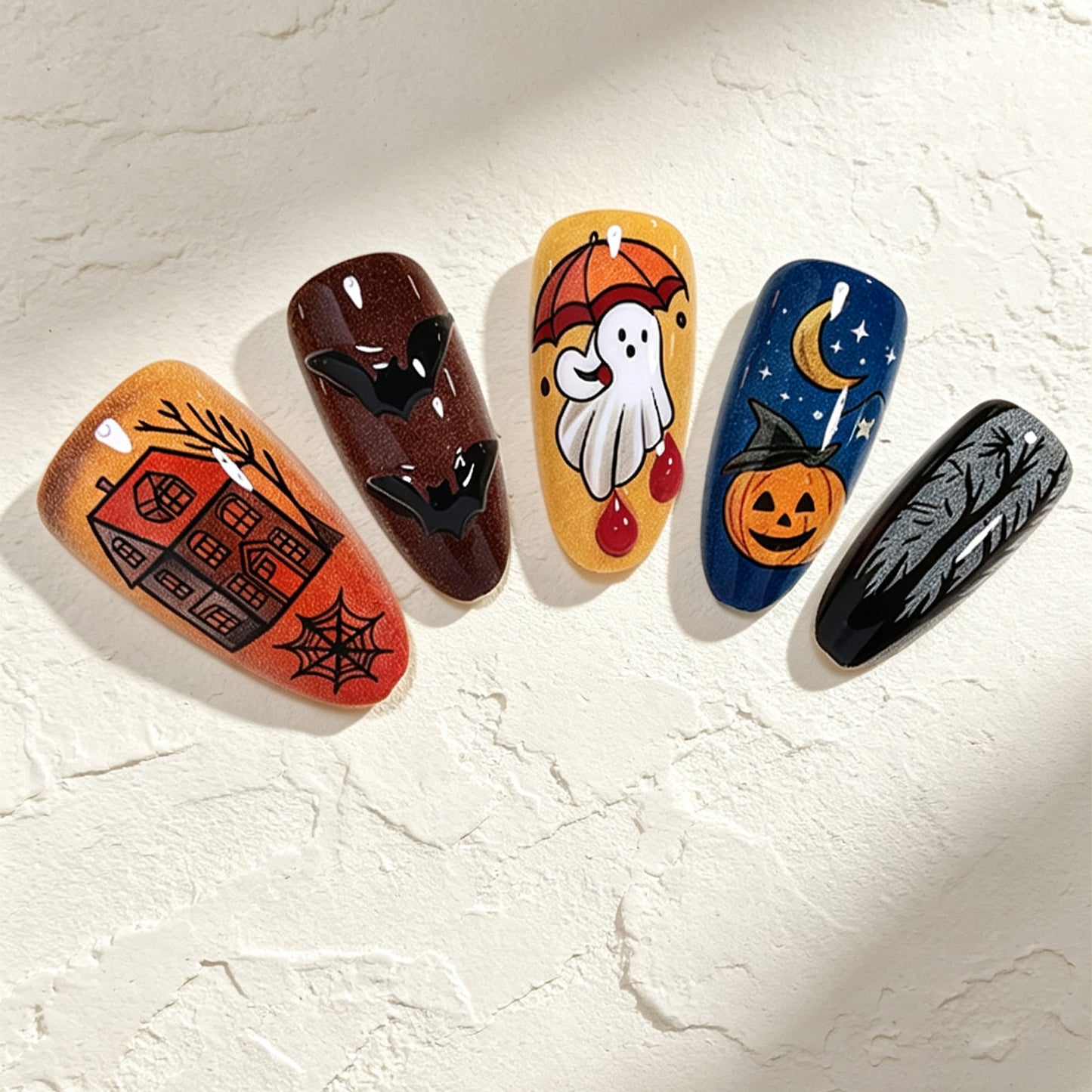 Halloween-Themen Nagelkunst Design Brehn
