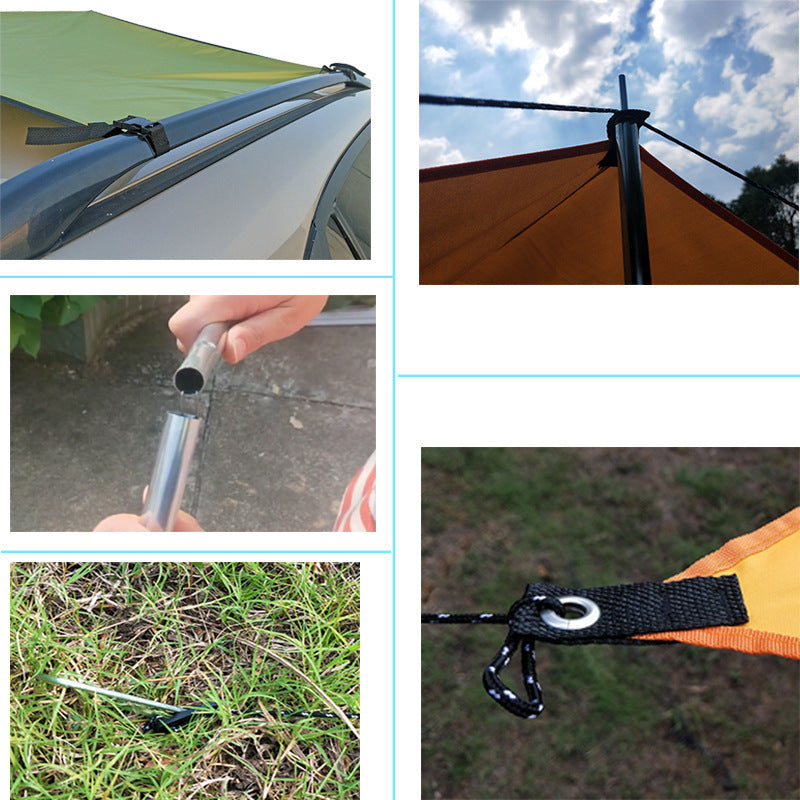 Vielseitige Outdoor-Planenüberdachung Brehn