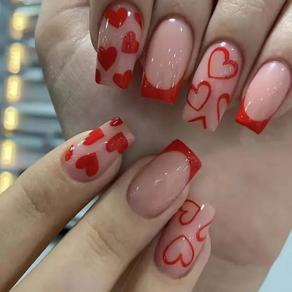 Herz-Design Acryl-Nagelkunst Set Brehn