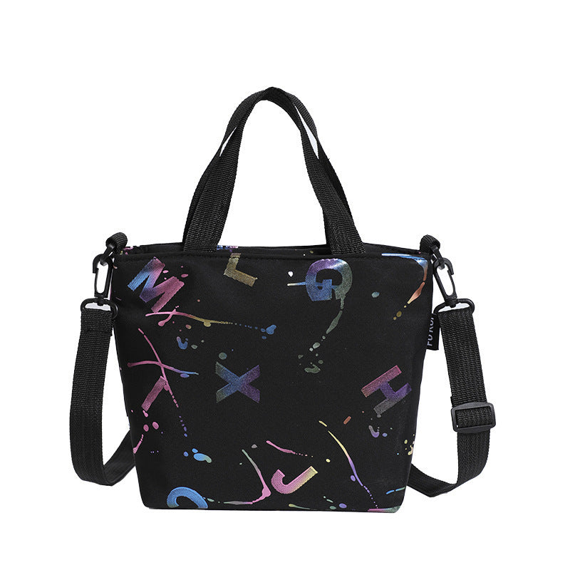 WoArtistic gemusterte Mini-Tote-Bag Brehn