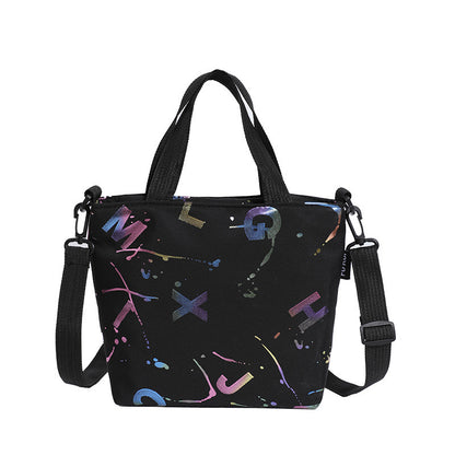 WoArtistic gemusterte Mini-Tote-Bag Brehn