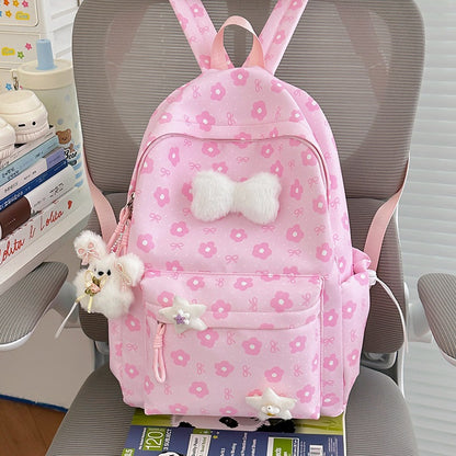Niedlicher Charakterdesign Blumen-Schulrucksack