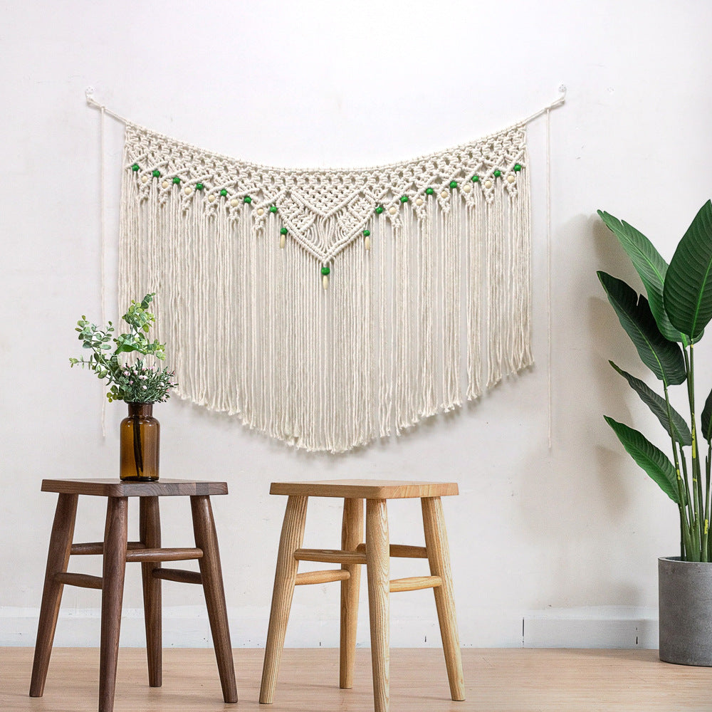Makramee Wandbehang mit künstlerischem Design
