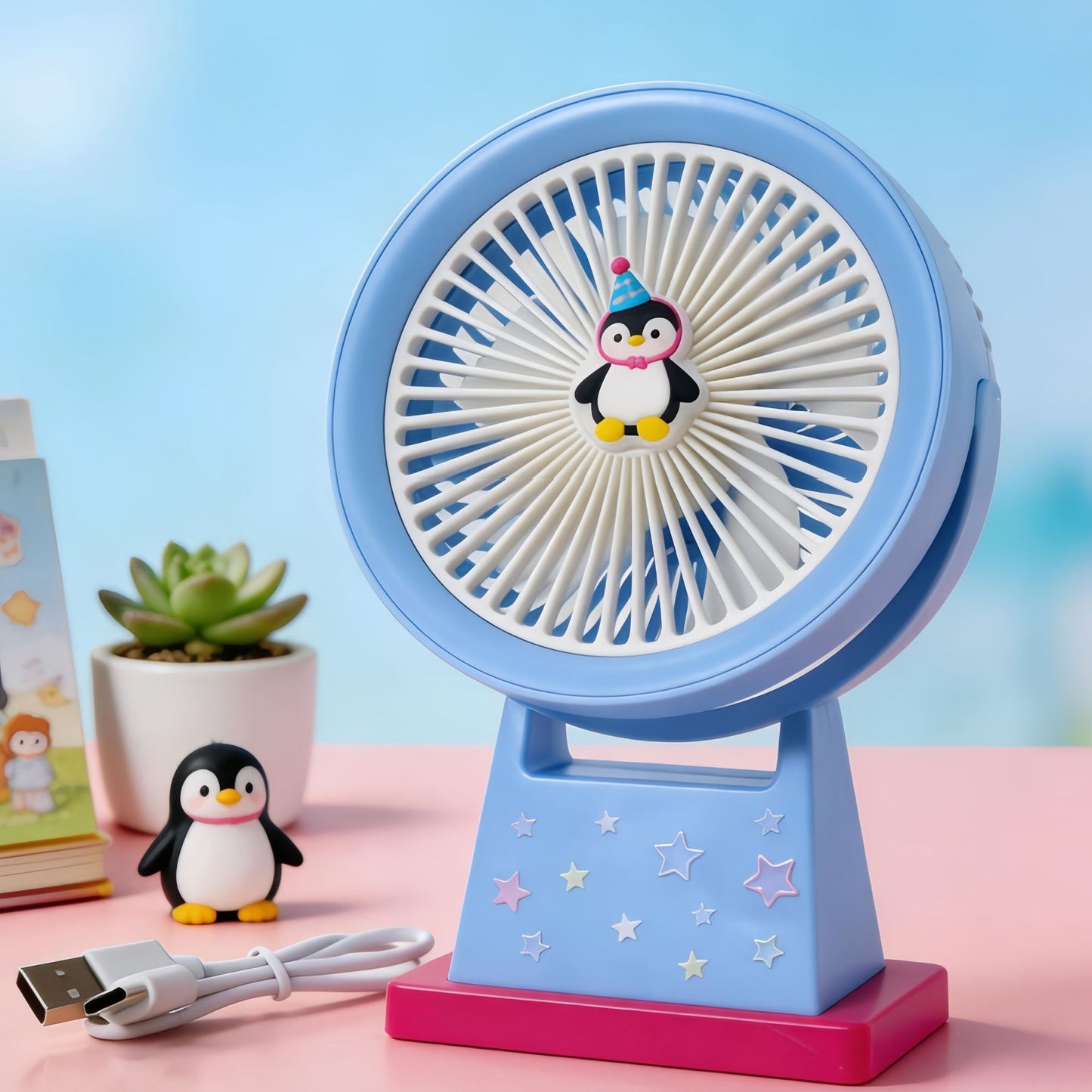 Damen kreativer Fußball-Ventilator mit USB-Anschluss Brehn
