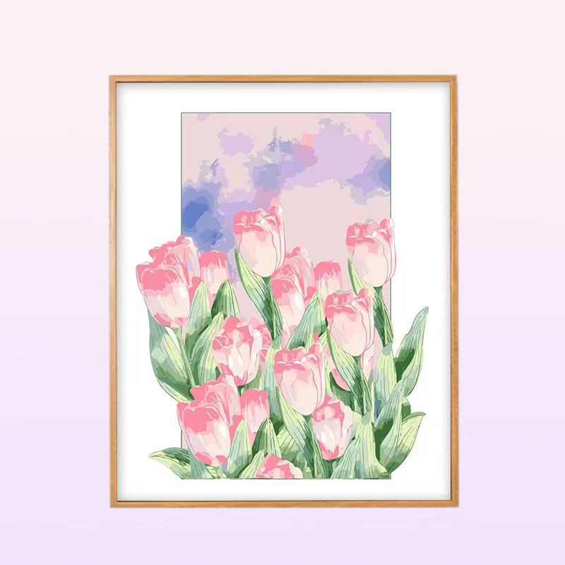 Floral Peony Illustration Wandkunst Brehn
