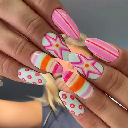 Themen Vibrant Press-On Nagelkunst Brehn
