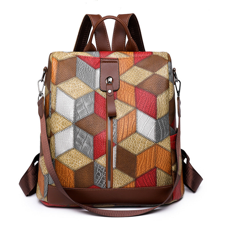 Geometrisches Muster Schulrucksack Brehn