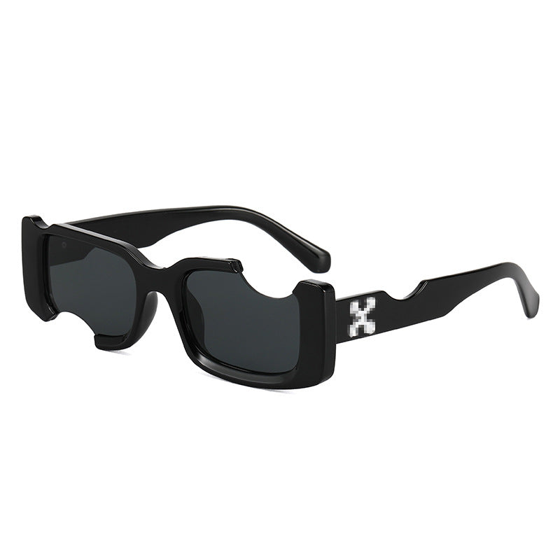 Damen exklusive modische Sonnenbrille mit futuristischem Design Brehn