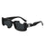 Damen exklusive modische Sonnenbrille mit futuristischem Design Brehn