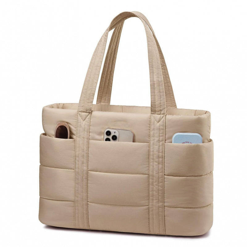 Gepolsterte Alltags-Handtasche mit Praktischen Außentaschen Brehn