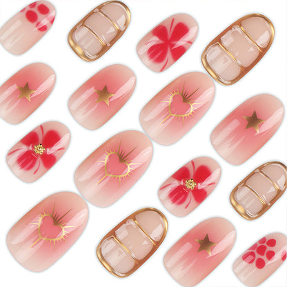 Floral Design Press-On Nail Art Set Brehn