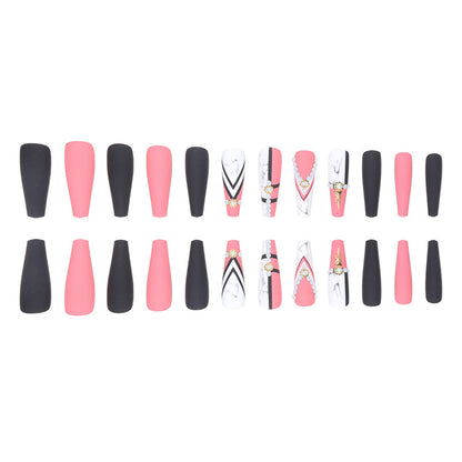 Glamouröse von Marmor inspirierte Stiletto-Nagelkunst Brehn
