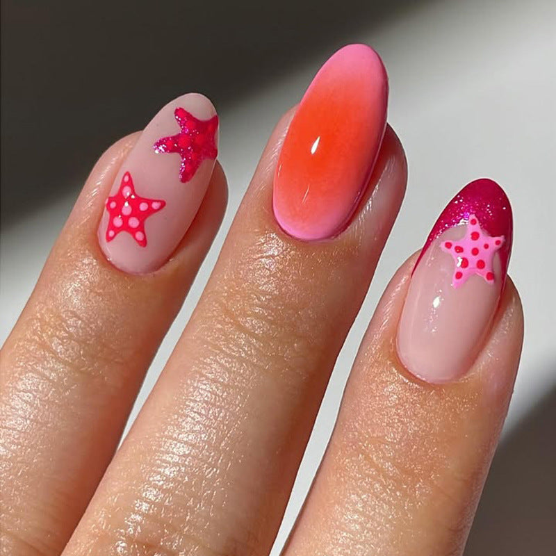 Saisonale Seestern Nagelkunst