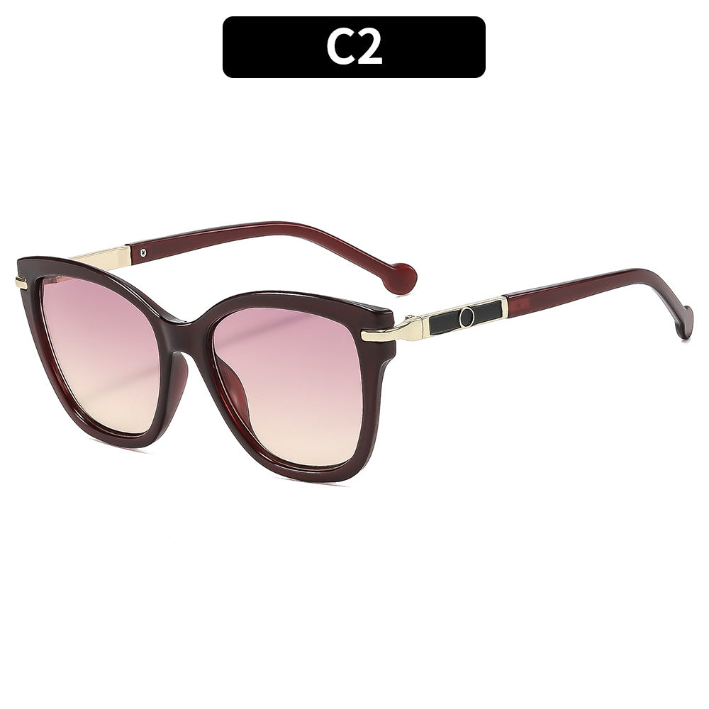 Klassischer Stil Stilvolle Übergroße Katzenaugen Sonnenbrille