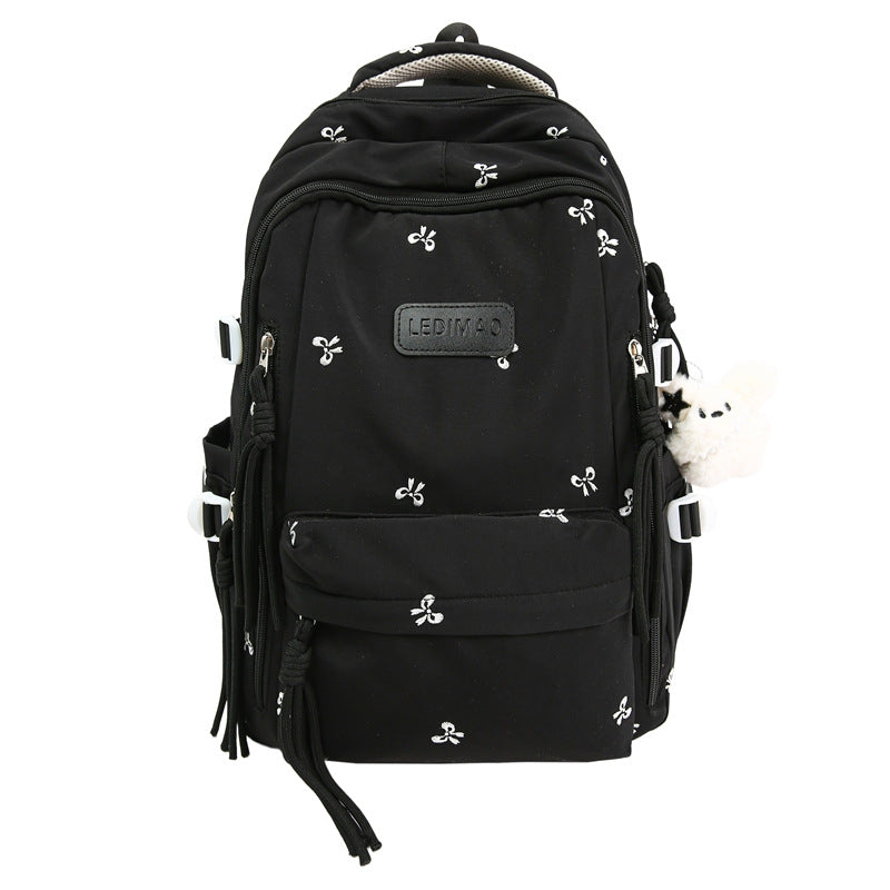 Lässiger bestickter Schulrucksack Brehn