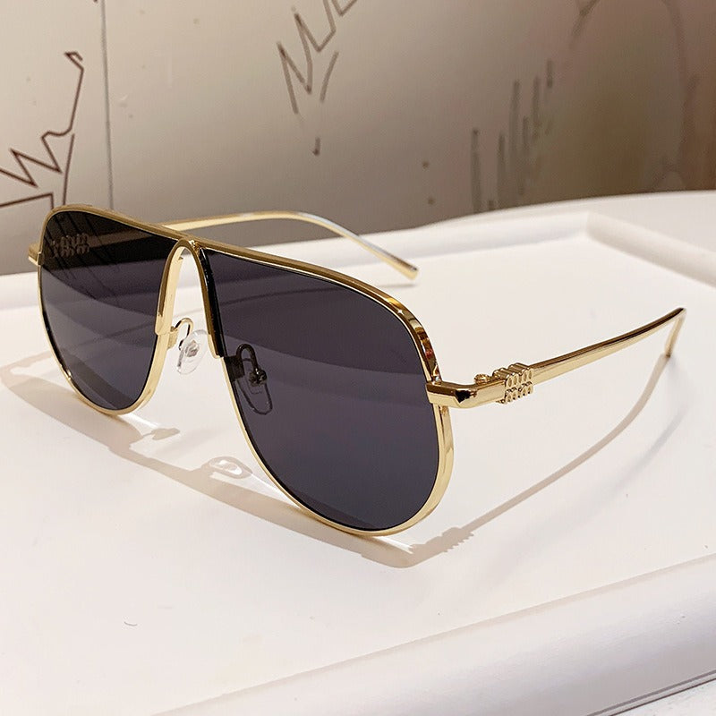 Herren Luxuriöse Übergroße Aviator Sonnenbrille Brehn