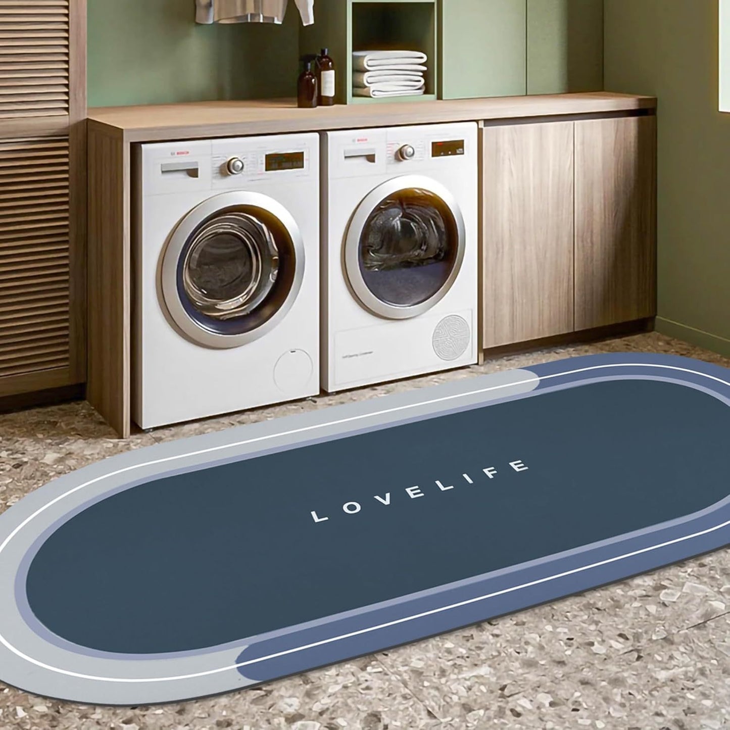 Stilvolle weiche Badezimmermatte Brehn