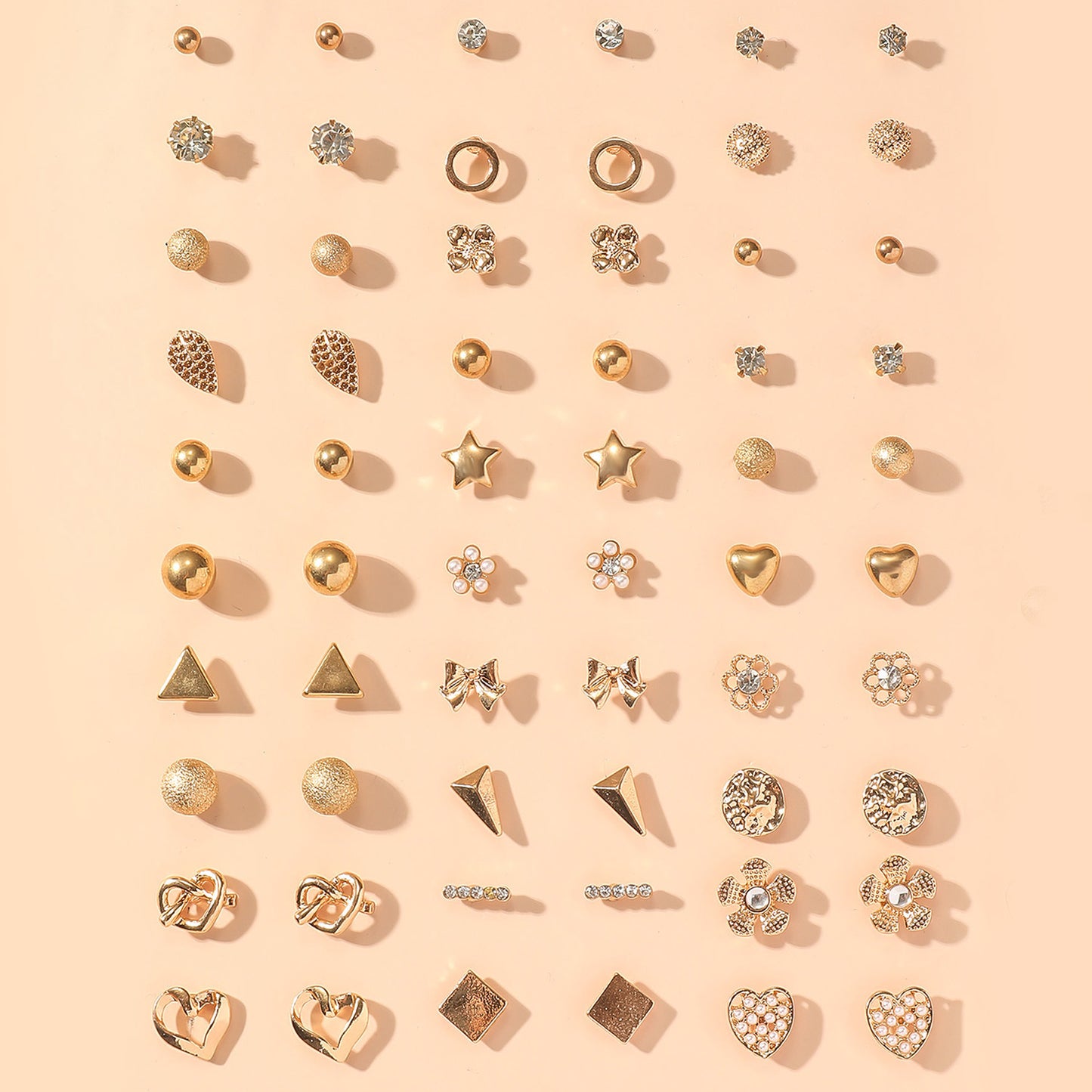 Ohrring-Set mit Goldakzenten Brehn