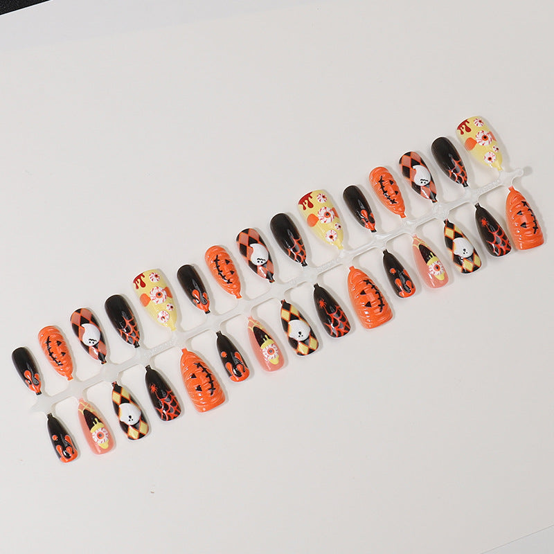 Kreative Halloween Press-On Nagelspitzen Brehn