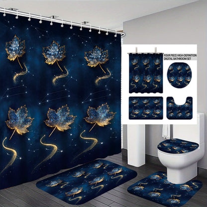 Herbstblätter digitales Badezimmer-Set Brehn