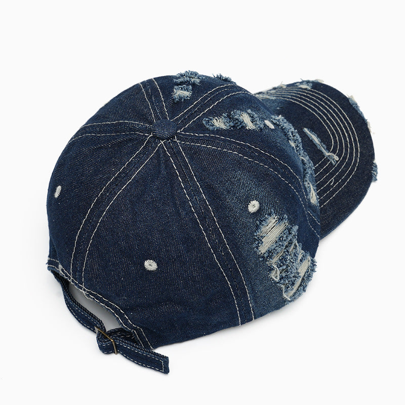 Damen modische Destroyed-Basecap Brehn