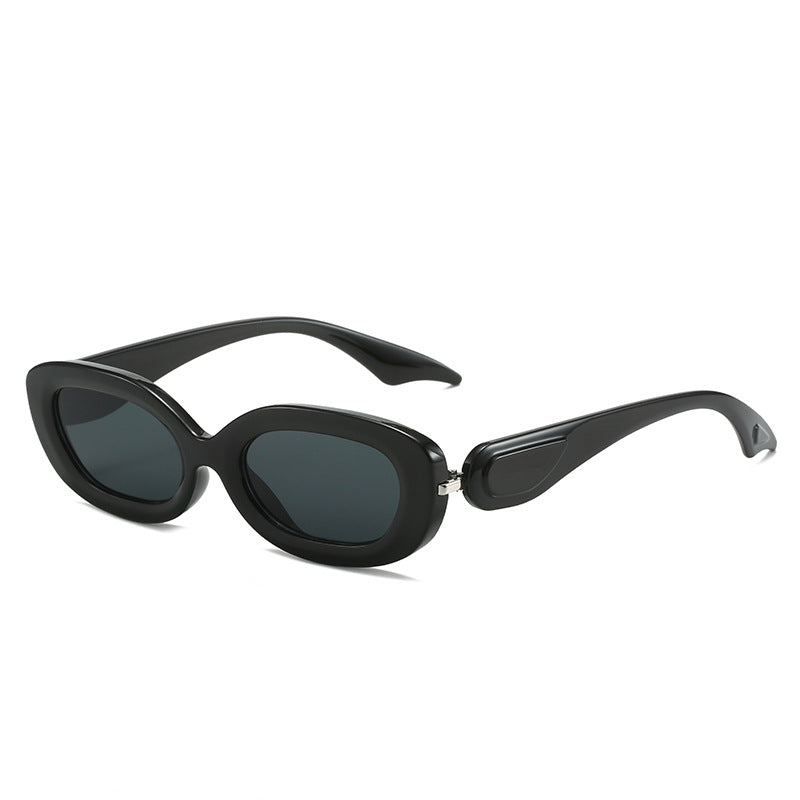 Damen modische Sonnenbrille mit stilvollem, geschwungenem Rahmen Brehn