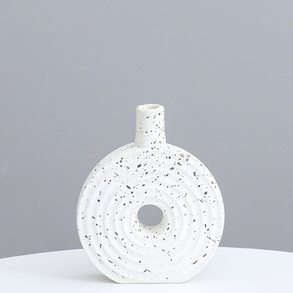 Dekorative runde Keramikvase Brehn