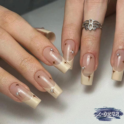 Elegante Lange Acrylnagelkunst