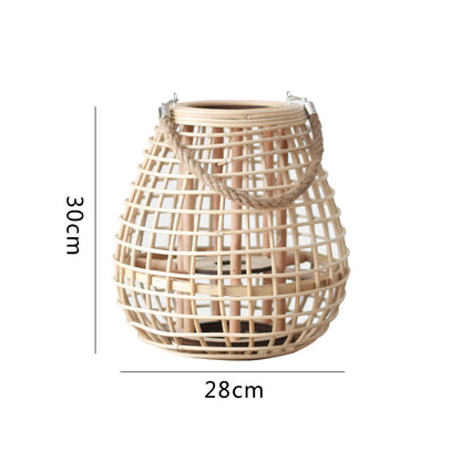 Dekorative Rattan-Laterne Brehn