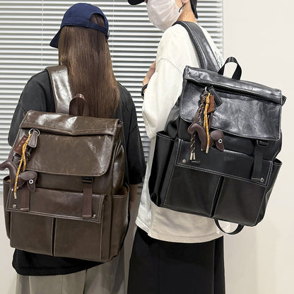 Stilvoller Echtleder Rucksack